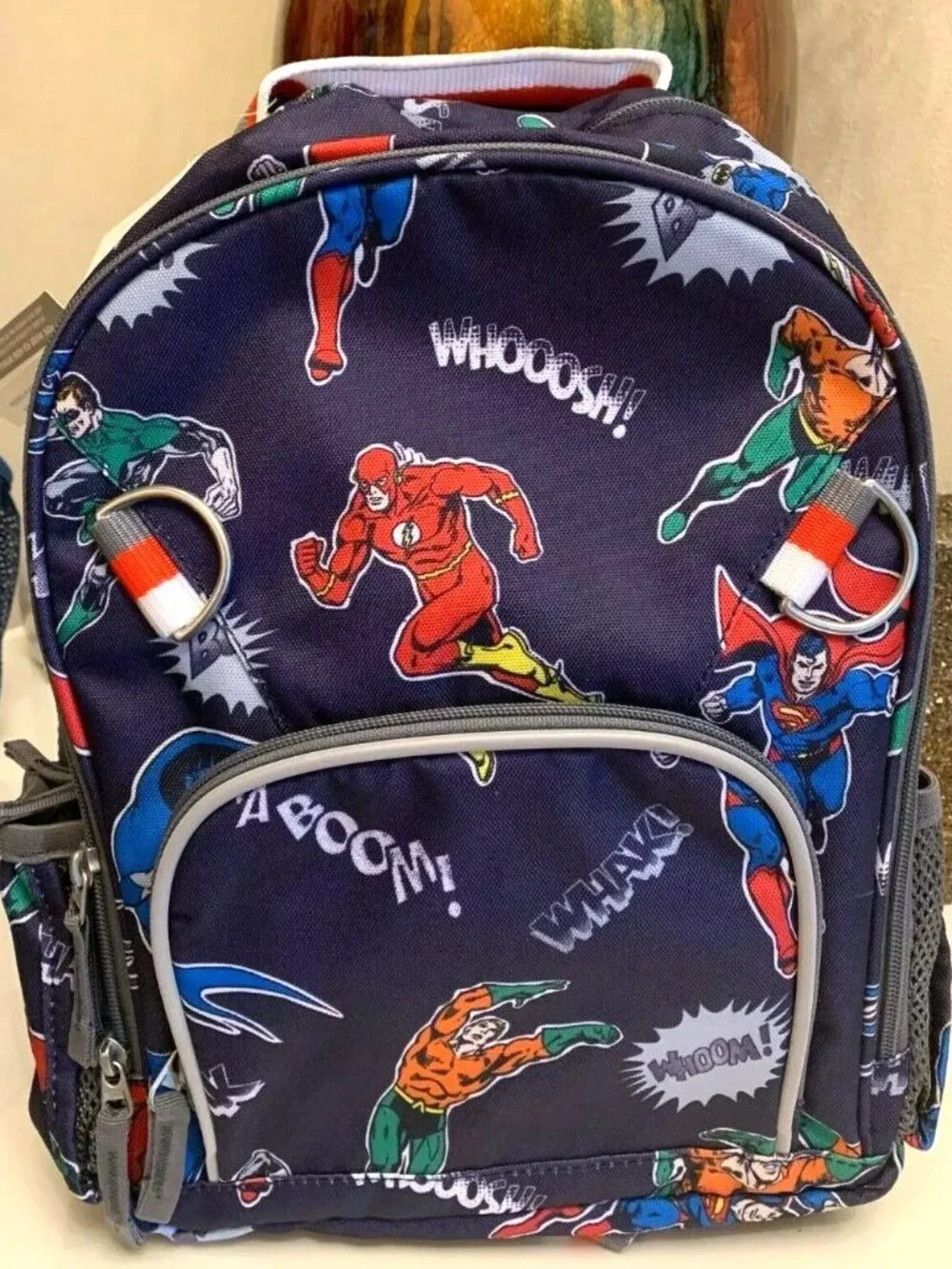 POTTERY BARN School BACKPACK MARVEL COMIC AVENGER HERO Superman travel SET 2